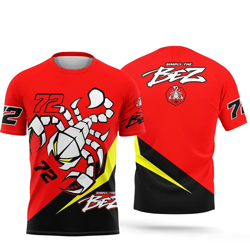TEENAGER RACING ENTHUSIASTEN OUDER-KIND KLEDING ZOMER KINDEREN VOLWASSEN MODIEUZE ADEMEND T-SHIRT