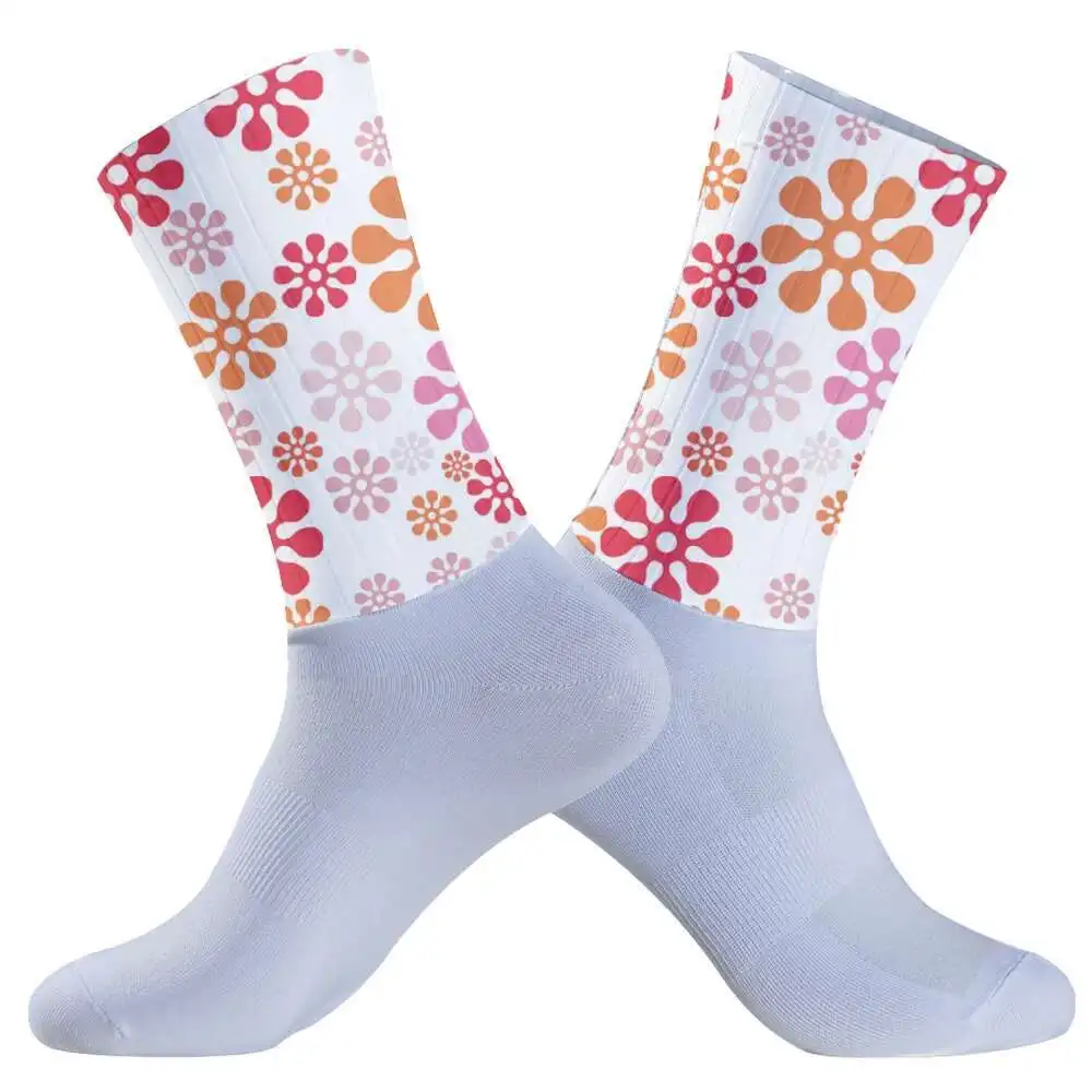 

Спортивные носки для гонок на открытом воздухе, компрессионные спортивные носки, бесшовные противоскользящие велосипедные носки, аэро носки для командного велосипеда, дорожные велосипедные носки