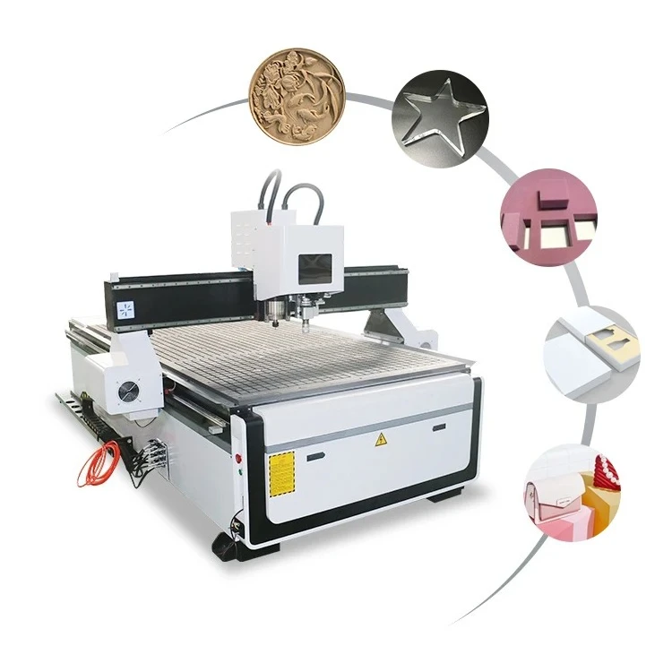 1325CCD CNC Router with Air-cooled Spindle and CCD Oscillating Knife for Wood Mdf Rubber Leather Pvc Cutting