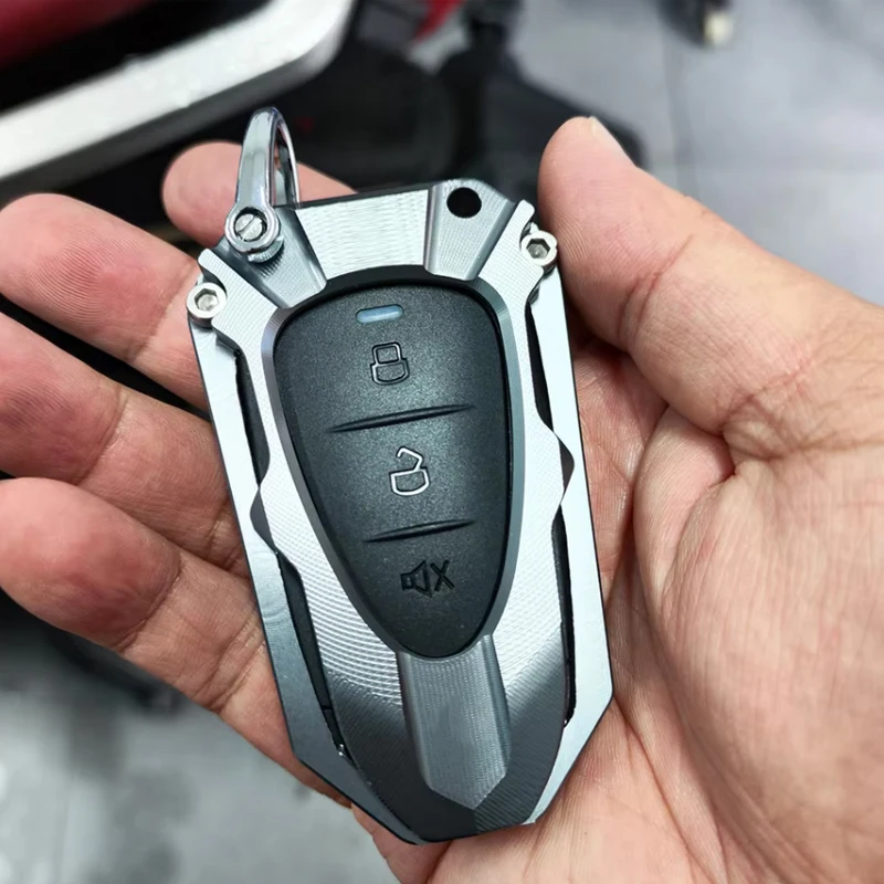 Logo For SYM Jetx Jet X 125 150 X125 X150 CNC Modified Key Cover Case Protective Shell & Keychain Keyring Motorcycle Accessories