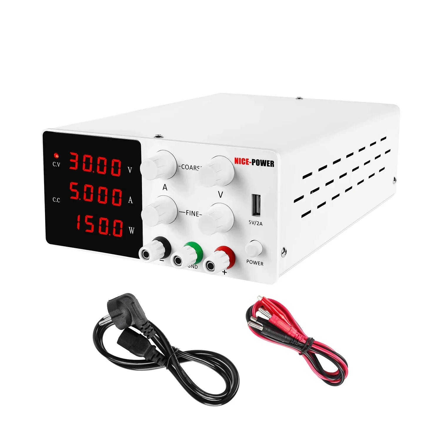 Stock disponibile Alimentatore switching da laboratorio 30V 5A con USB