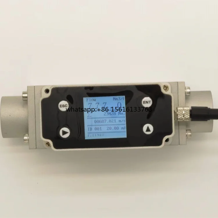 

High Precision Digital Compressed Air Thermal Gas Mass Flow Sensor Stainless Steel OEM 0.1L/min-3000L/min 1.5% Accuracy
