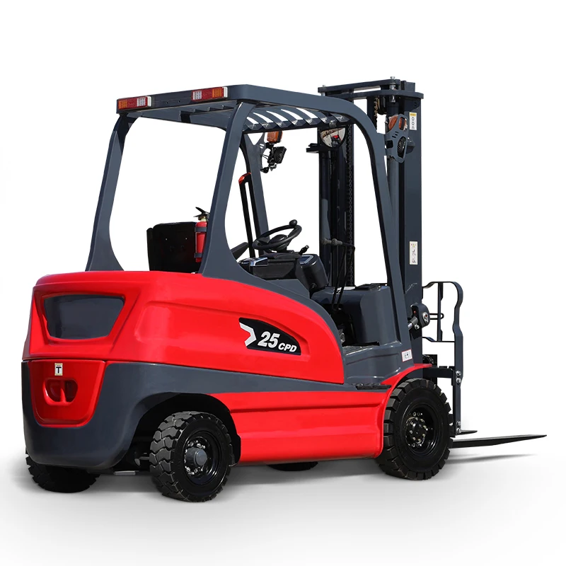 2t 2.5t 3 Ton Fully Automatic Rechargeable Four-wheel Hydraulic Cart Loading and Unloading Cart Battery Forklift