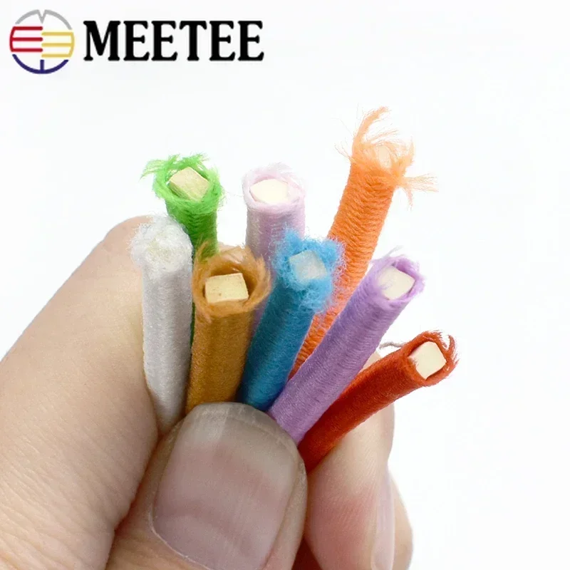 2/5/10M Meetee 5mm Colorful Elastic Rope Round Thick Rubber Band Headwear Garment Spring Stretch Cord DIY Sewing Accessories