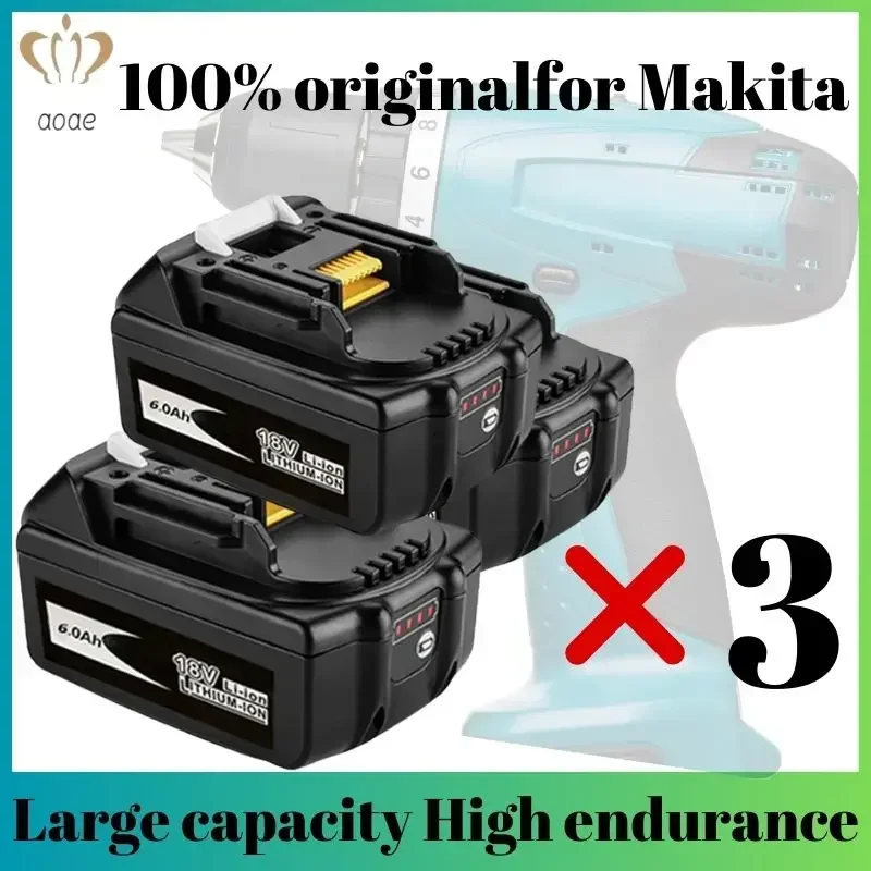 

12000mAh Compatible For Makita 18V Rechargeable Power Tool Battery Lithium ion Replacement LXT BL1860B BL1860 BL1850