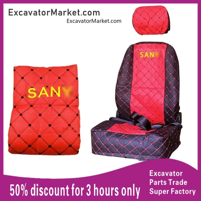 

Excavator Spare For Sany Excavator Accessories Seat Cover 55 60 75 135 205 215 235-8-9 Seat Cushion Seat Cover Excavator Parts