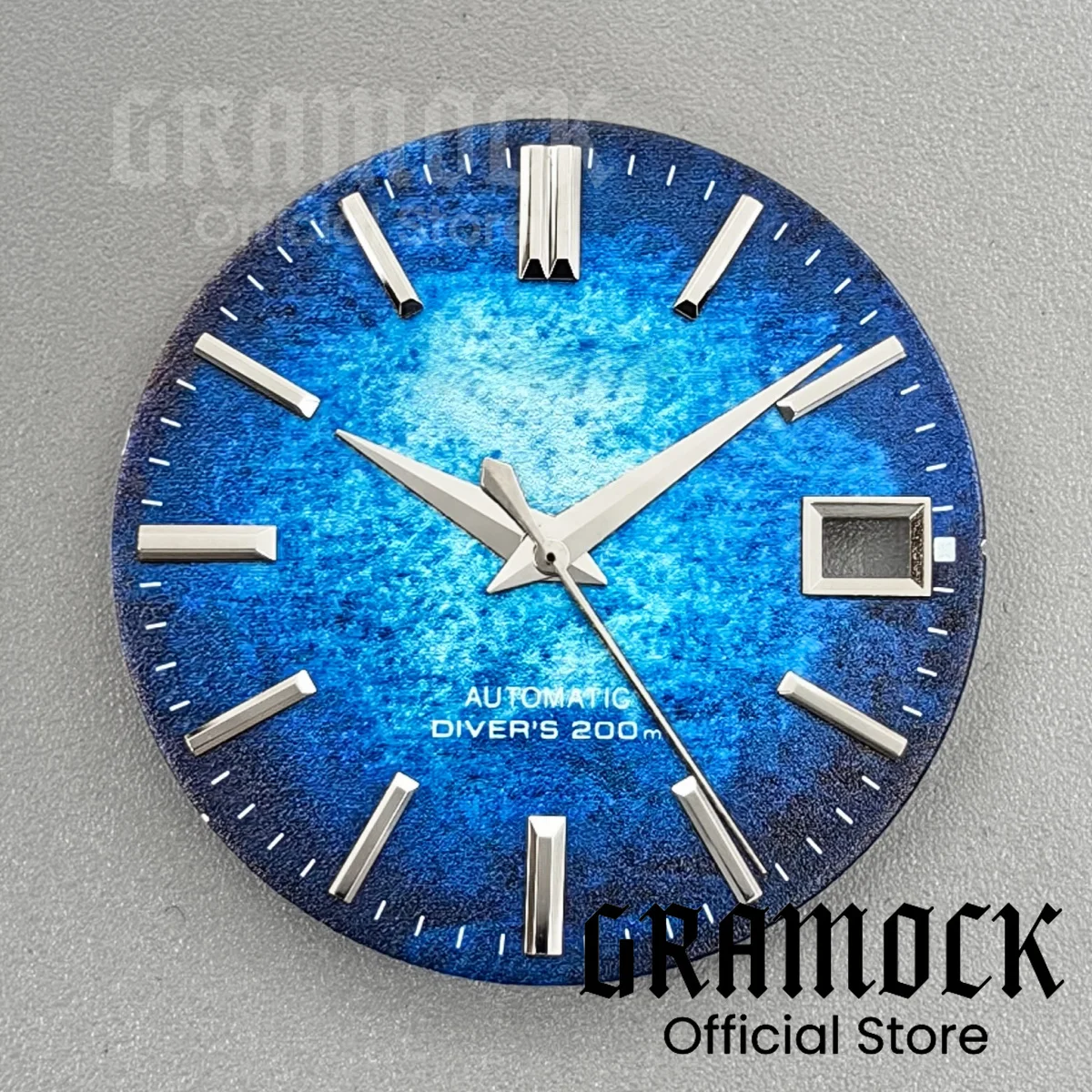 GRAMOCK 29MM Gradient Blue/Green/Red/Purple Texture Watch Dial Hand Silver Gold Mark For NH34 NH35 NH36 Men's Watch Accessories