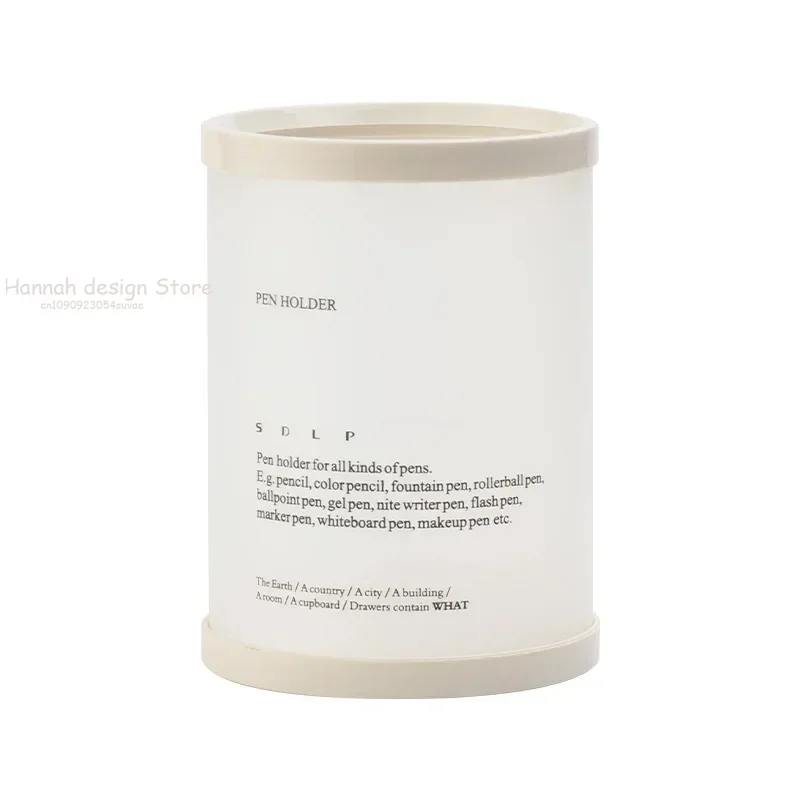 ทรงกระบอกที่ถอดออกได้เดสก์ท็อปผู้ถือปากกาอุปกรณ์สํานักงานดินสอจัดเก็บกล่องเครื่องเขียนของขวัญครู