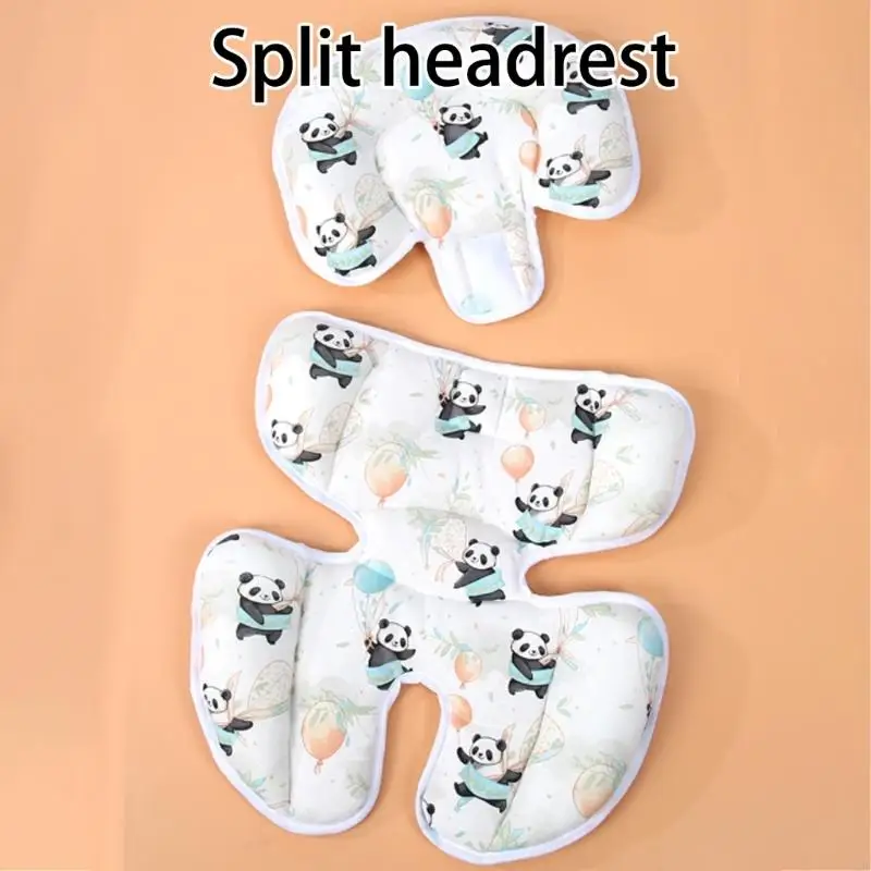 

54DF Soft Cotton Infant Strollers Pad Cshion for Head Support and Adjustable for Baby Carriers and Bouncers