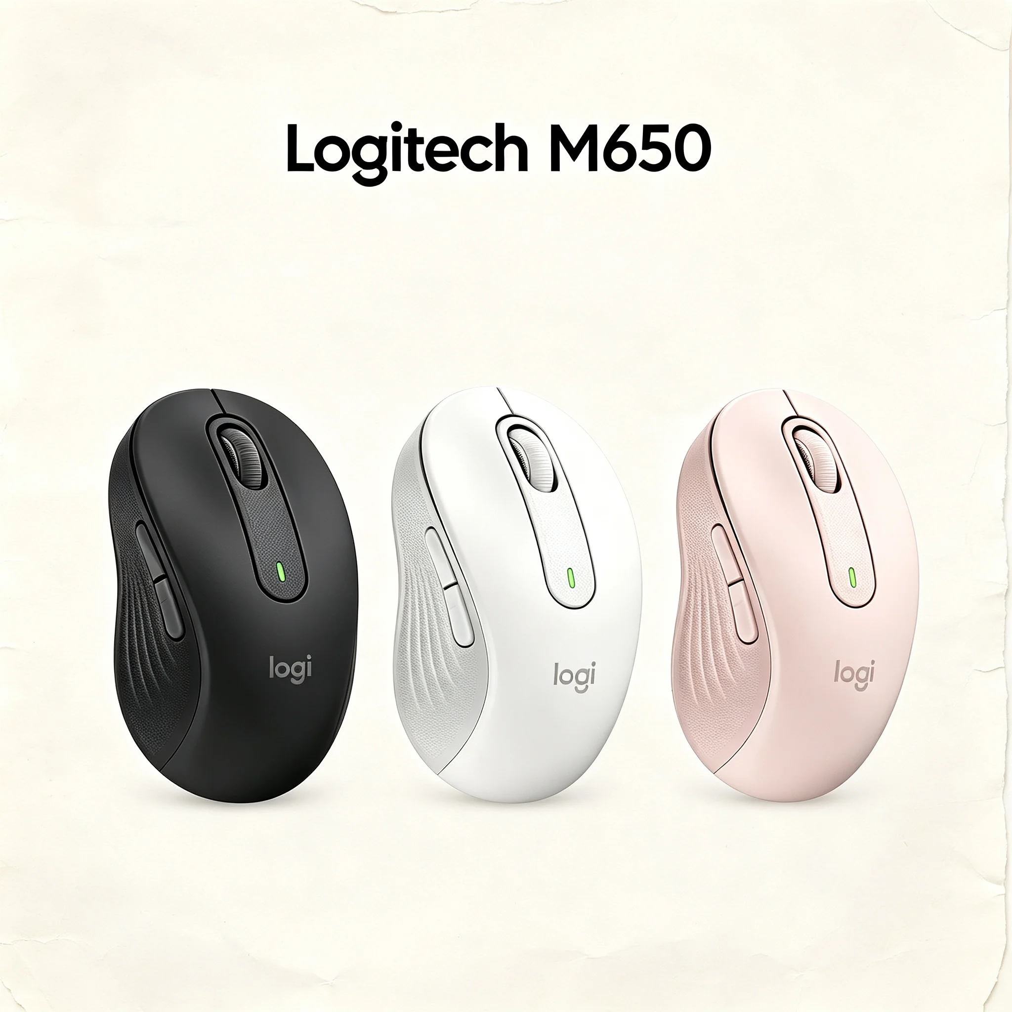 Logitech M650 Signature Wireless Office Mouse Logi Bolt USB Receiver SmartWheel Scroll Multi Device Pairing SilentTouch Low Nois