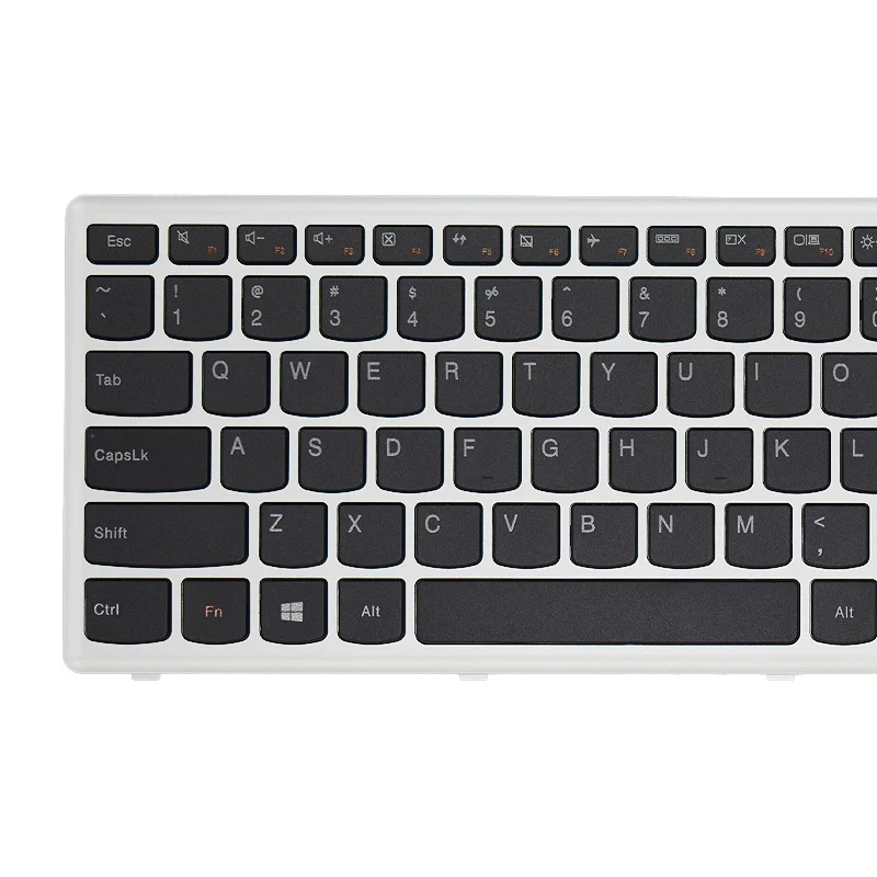 Teclado de diseño de ordenador portátil ruso de Grecia, con marco plateado, para Lenovo Z500, Z500A, Z500G, nuevo