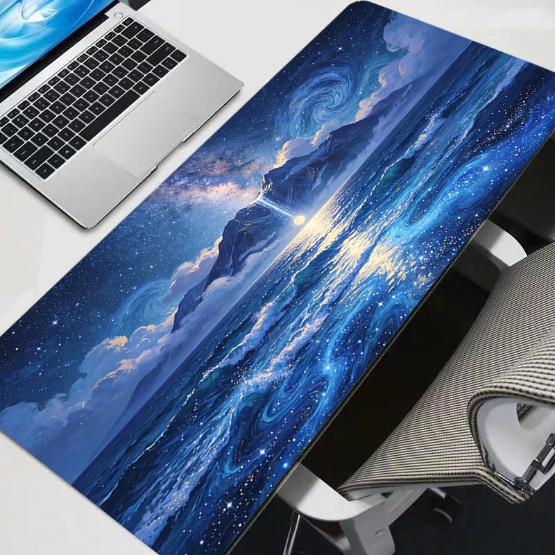 Large Mouse Pad Abstract Oil Painting Gamer Keyboard Mousepad Pc Computer Desk Mat Gaming Pad Mouse Mats For CS GO LOL 900x400