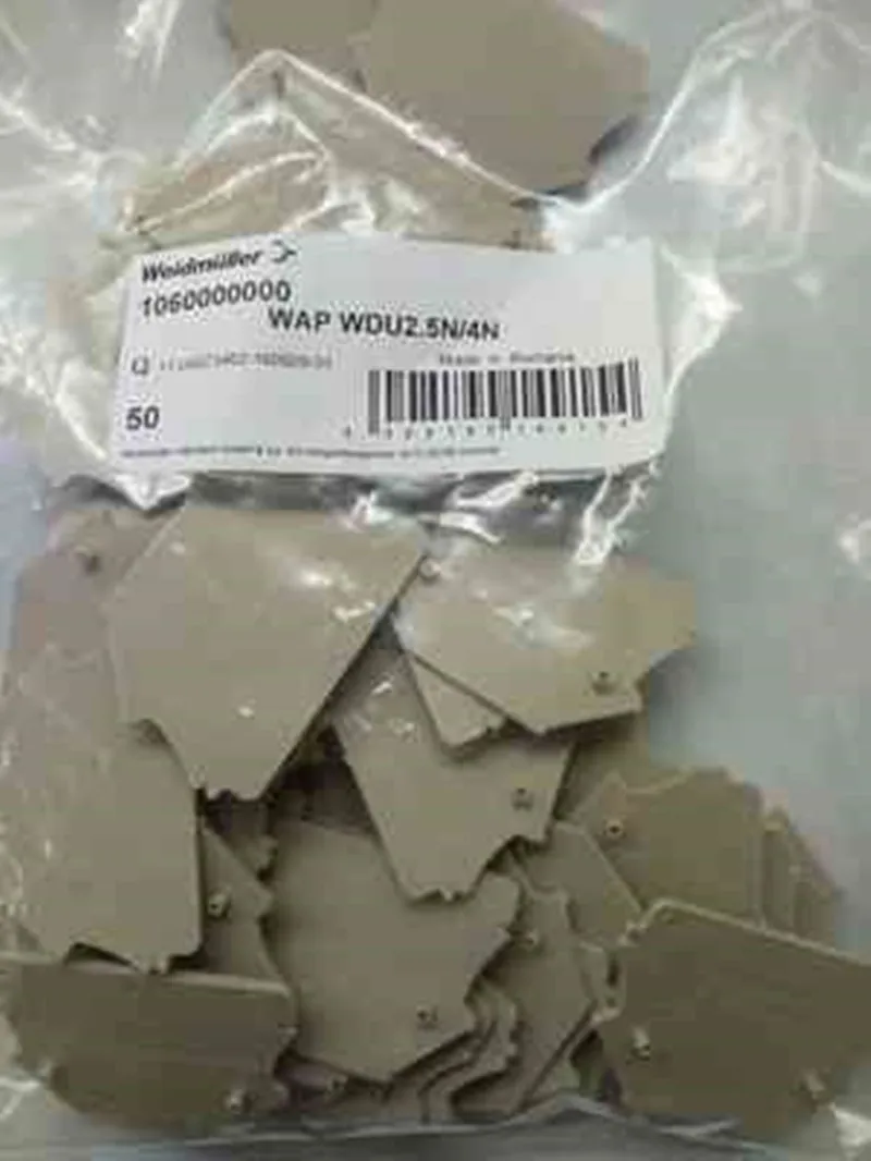 Terminal baffle WAP WDU2.5N/4N  End plate 1060000000 connector 100pcs