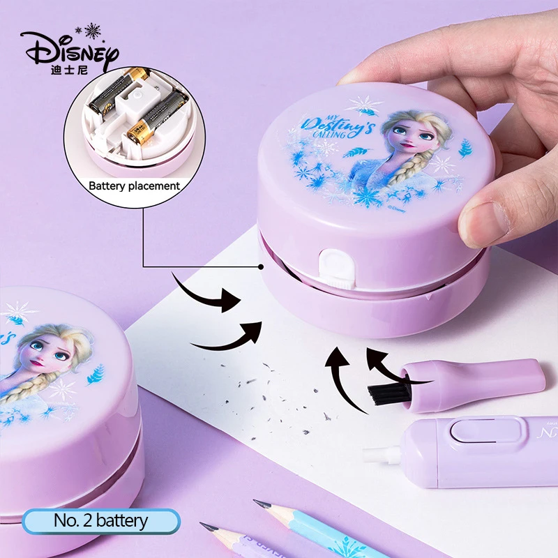 Disney Electric Stationery Set Pencil Sharpener Electronic Eraser Vacuum Cleaner Pencil Extender School Supplies Stationery Gift