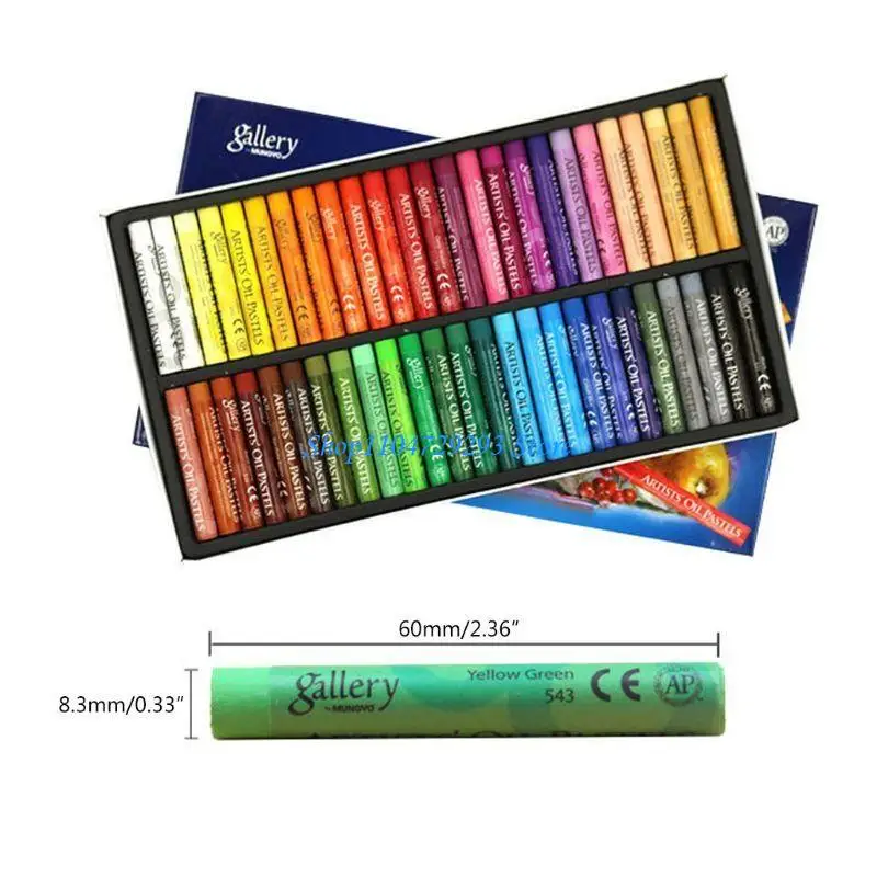 48 Bright Color Student Graffiti Oil Pastels for Pre-schooler Beginner