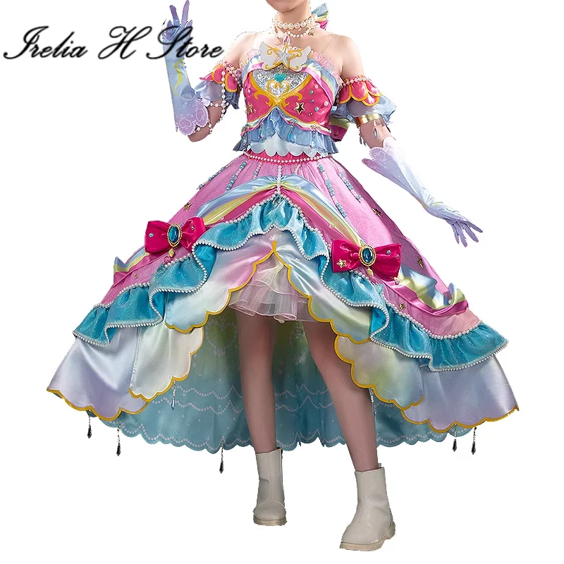 Irelia H Store Aikatsu Stars! Nijino Yume Cosplay Costume for women lolita dress female star wings s to 4XL over size