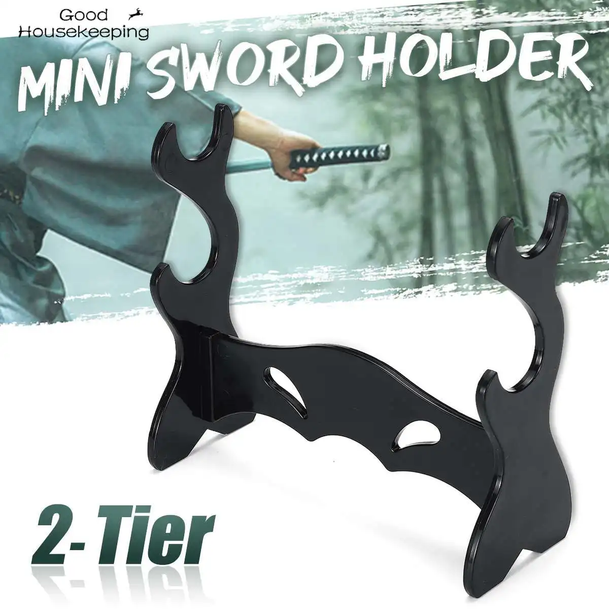 Mini Samurai Sword Katana Holder Wall Mount Sword Display Stand Sword Display Rack Base Desktop Storage Rack Holder Hanger