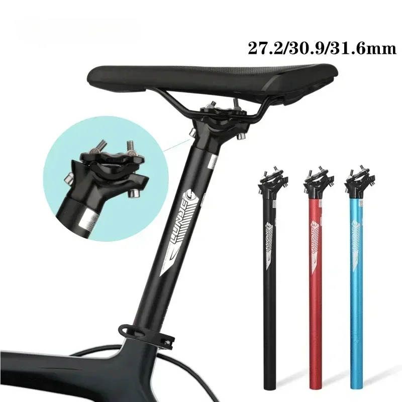 Mountain Road Bicycle Seatpost Ultralight Aluminum Alloy MTB Bike Seat Post Seat Tube 27.2/30.9/31.6mm*400mm Cycling Parts