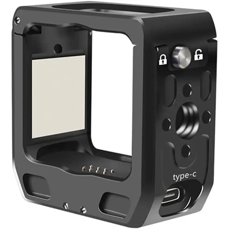 

ABSK-For DJI Osmo Action 2 Compatible Aluminum Alloy Camera Protective Cage Rig Frame Housing Sport Camera Case