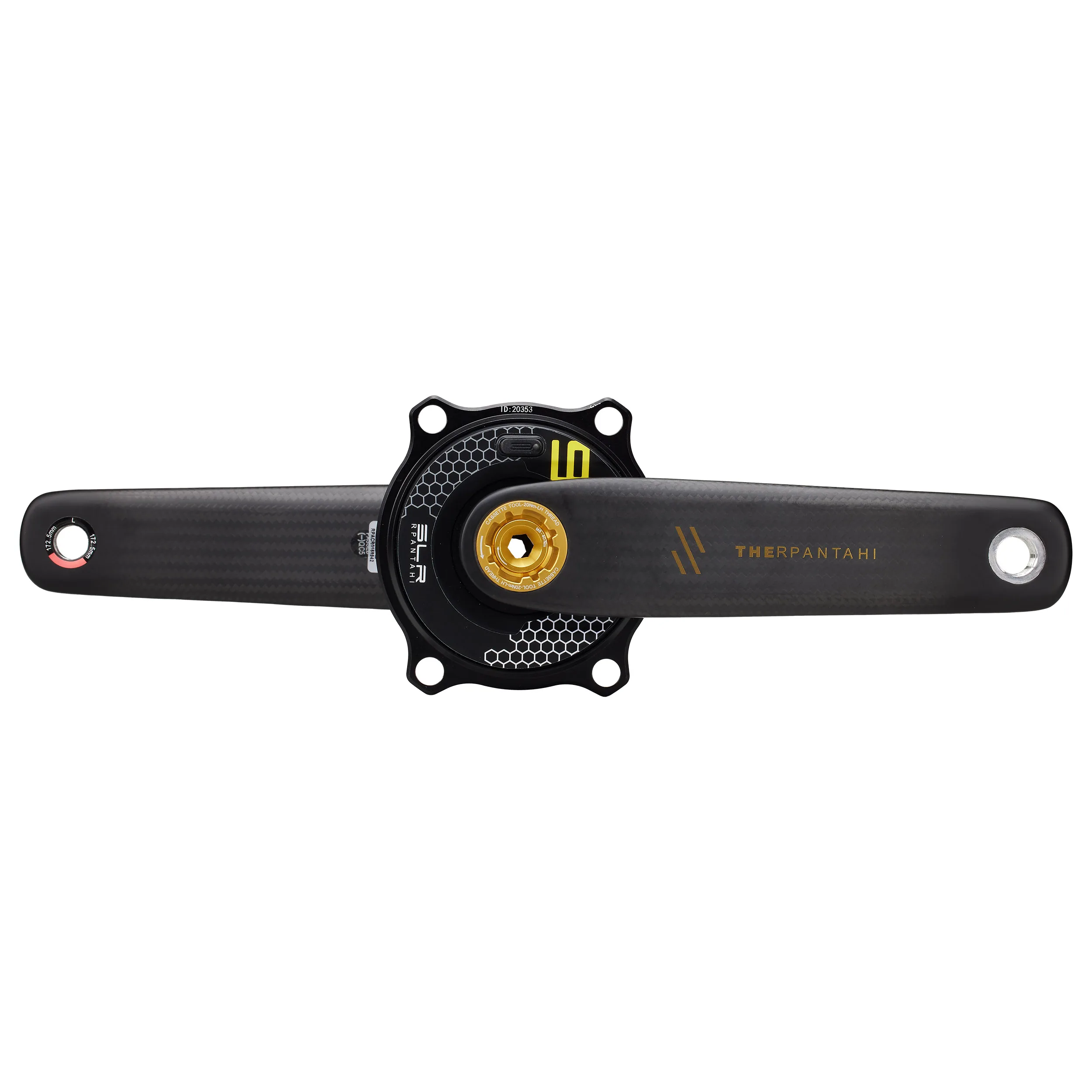 Road Bike Carbon Crank 150-172.5mm Length 24mm Titanium Axis For 110BCD Spider EASTON Interface Folding Bike Power Meter Cranks