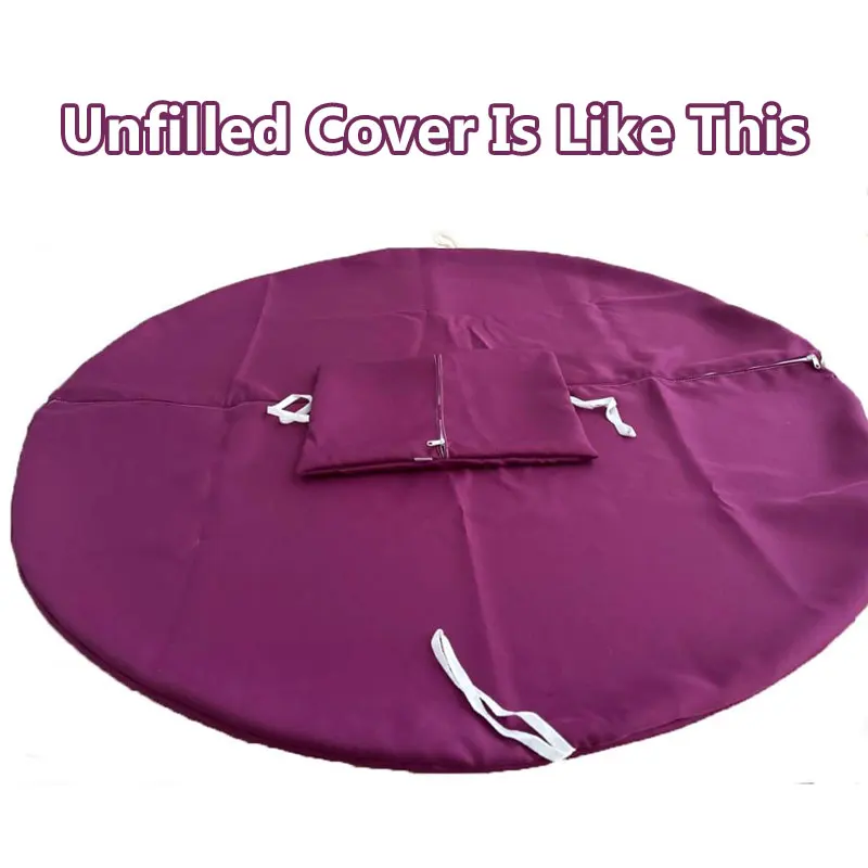 Columpio colgante sin relleno o relleno, funda de cojín para silla, cesta de huevo, redonda, desmontable, Papasan, para Patio y hogar