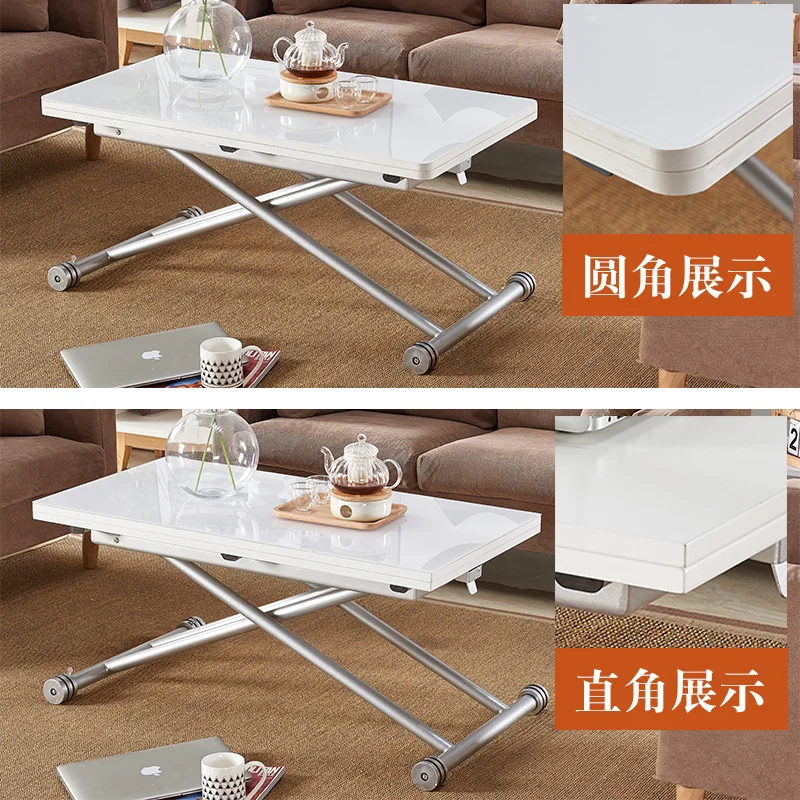 Table basse élévatrice table à manger pliante multifonctionnelle mobile à double usage deux en un