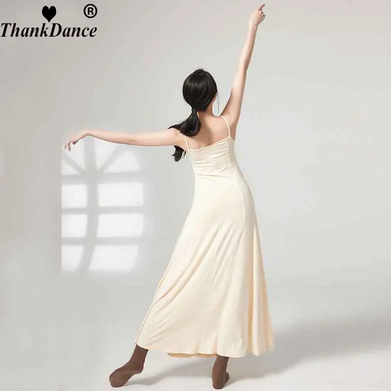 Woman National Standard Dance Dress Adult Modern Dance Competition Ballet Dress Waltz Dancing Costumes Practice Long Clothes