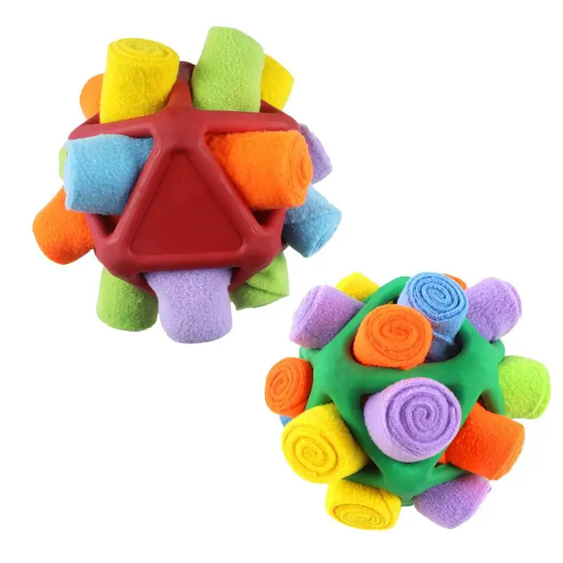 Furry Fellow Dog Toy Dog Snuffle Toy Sniff Ball Unbreakable Sniffle Interactive Treat Ball Dog Treat Dispenser Toy Dog Puzzle To