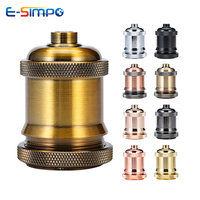 E27 E26 Edison Screw Vintage Retro Oldfashion Bronze Industrial Decorative DIY Pendant Antique Hang LED Lamp Holder Light Socket