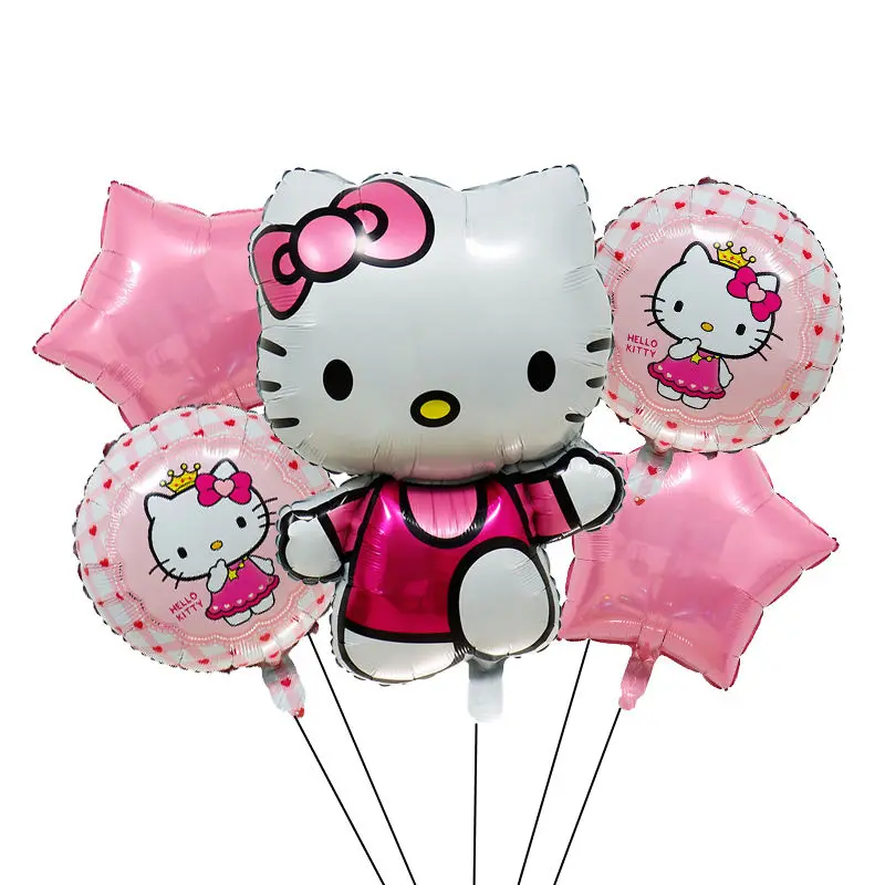 Hello Kitly Sanrio Balloon Kuromi My Melody Cinnamoroll Foil Balloons for Birthday Party Decorations Kids Girl Birthday Gifts