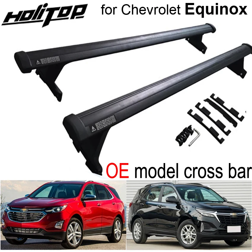 OE model horizontal roof rack roof rail cross bar for Chevrolet Equinox 2017 2018 2019 2020 2021 2022 2023,thicken,focus quality