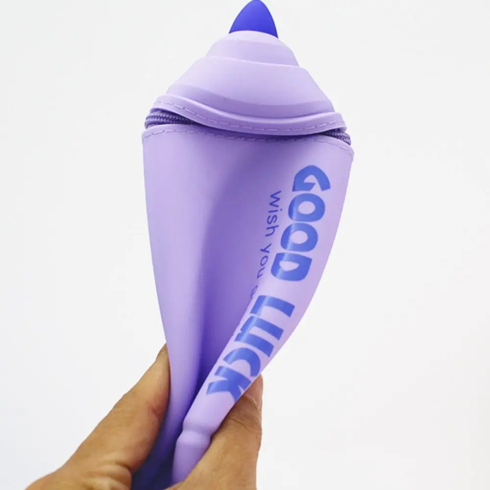 Marker Pen Shape Pen Holder Suction Cup Detachable Makeup Brush Holder Colorful Silicone Stationery Storage Organizer Office