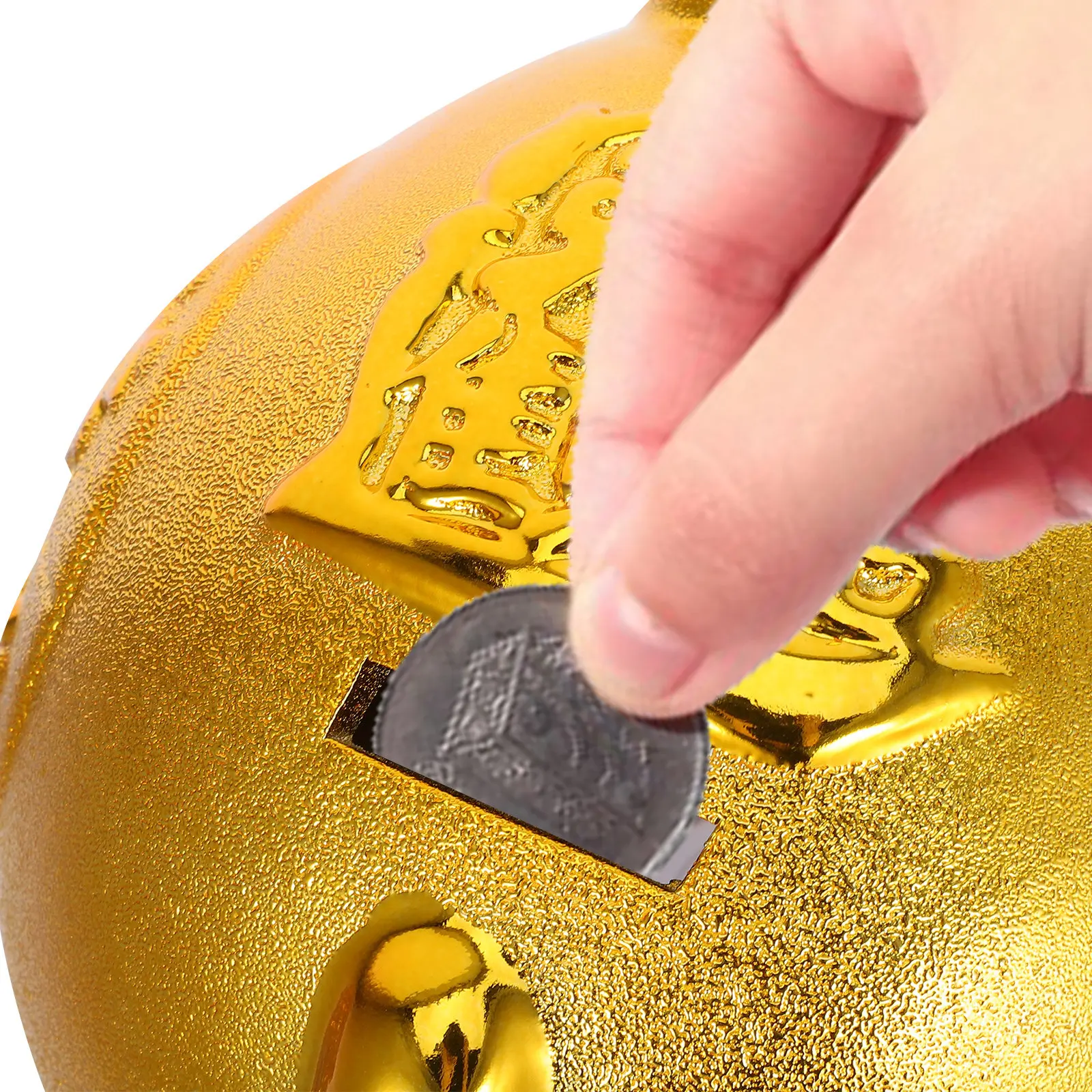 Ceramic Golden Horse Money Bank Decorative Animal Coin Holder for Home Decor Cash Saving Pot Handmade Horse Statue