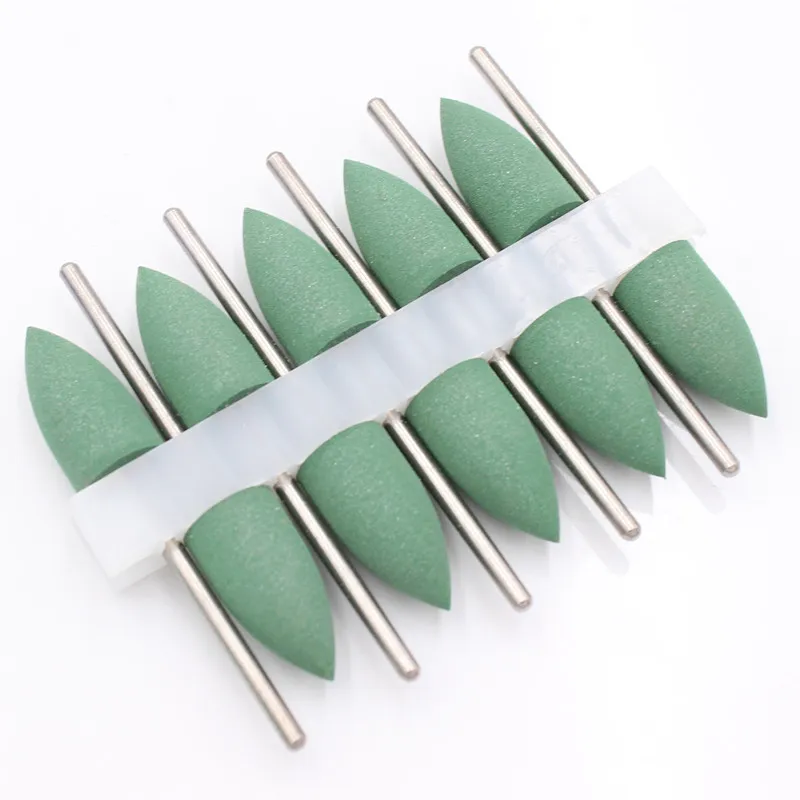 10pcs/set Dental Silicone Rubber Polishers Burs Teeth Whitening Plishing Drill Dental Polishing Nail Drill Bit