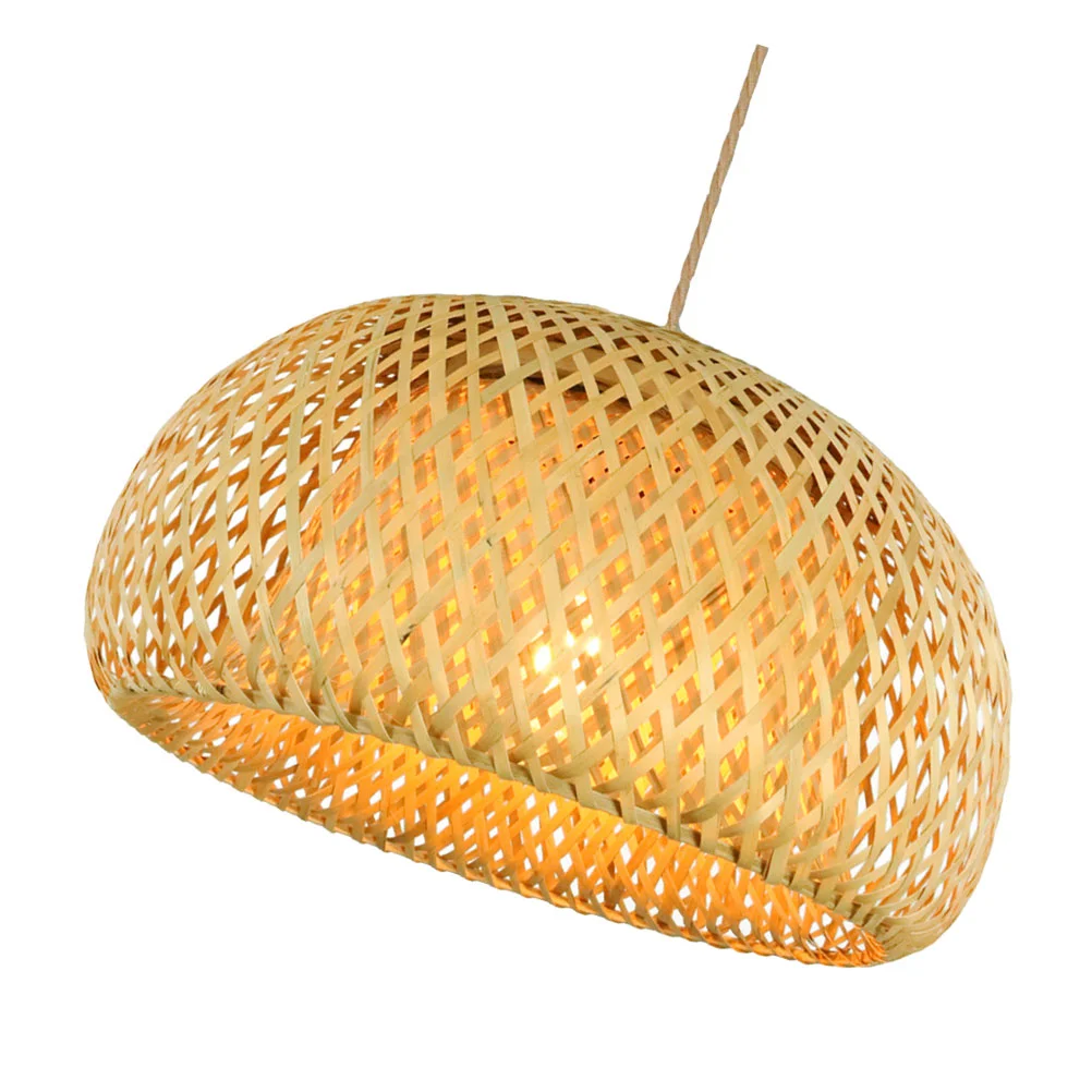 

Lampshade for Pendant Rattan Lampshades Bamboo Vintage Decor Hotel Ceiling Light