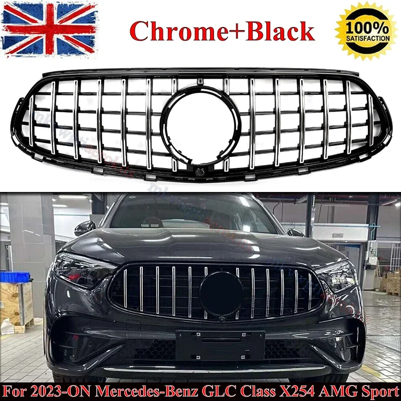 SAIQINGSP PANAMERICANA GT R Kühlergrill Für Mercedes-Benz X254 GLC43AMG GLC300 2023 + Auto Zubehör Werkzeuge