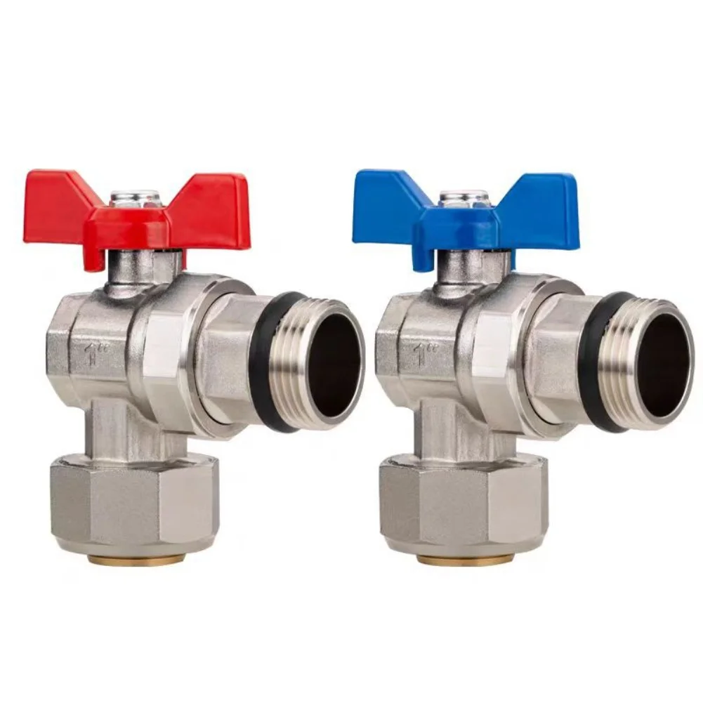 Brass Triangular Ball Valve Suitable for Multiple Applications Including Heating and Irrigation DN15 DN20 Sizes