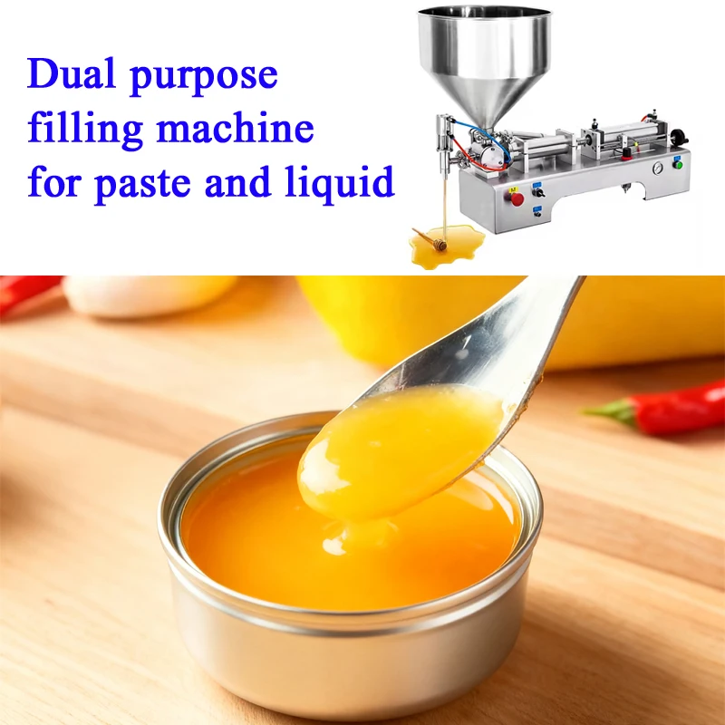 

Automatic Paste Commercial Filling Honey Peanut Butter Cream Pneumatic Horizontal Filling Machine