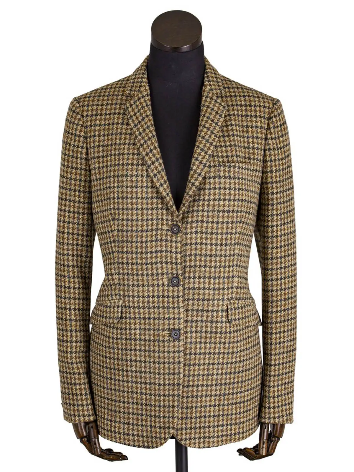 Blazer à carreaux en tweed pour femme, coupe couvertes, sur mesure, smokings pour femme, tenue de mariage, veste de Rh, une pièce