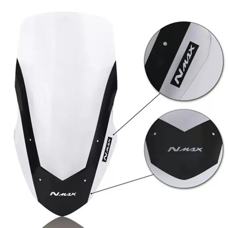 Pare-brise de moto pour YAMAHA NMAX 155 N-MAX125 2015-2019 déflecteur de levage de pare-brise Transparent