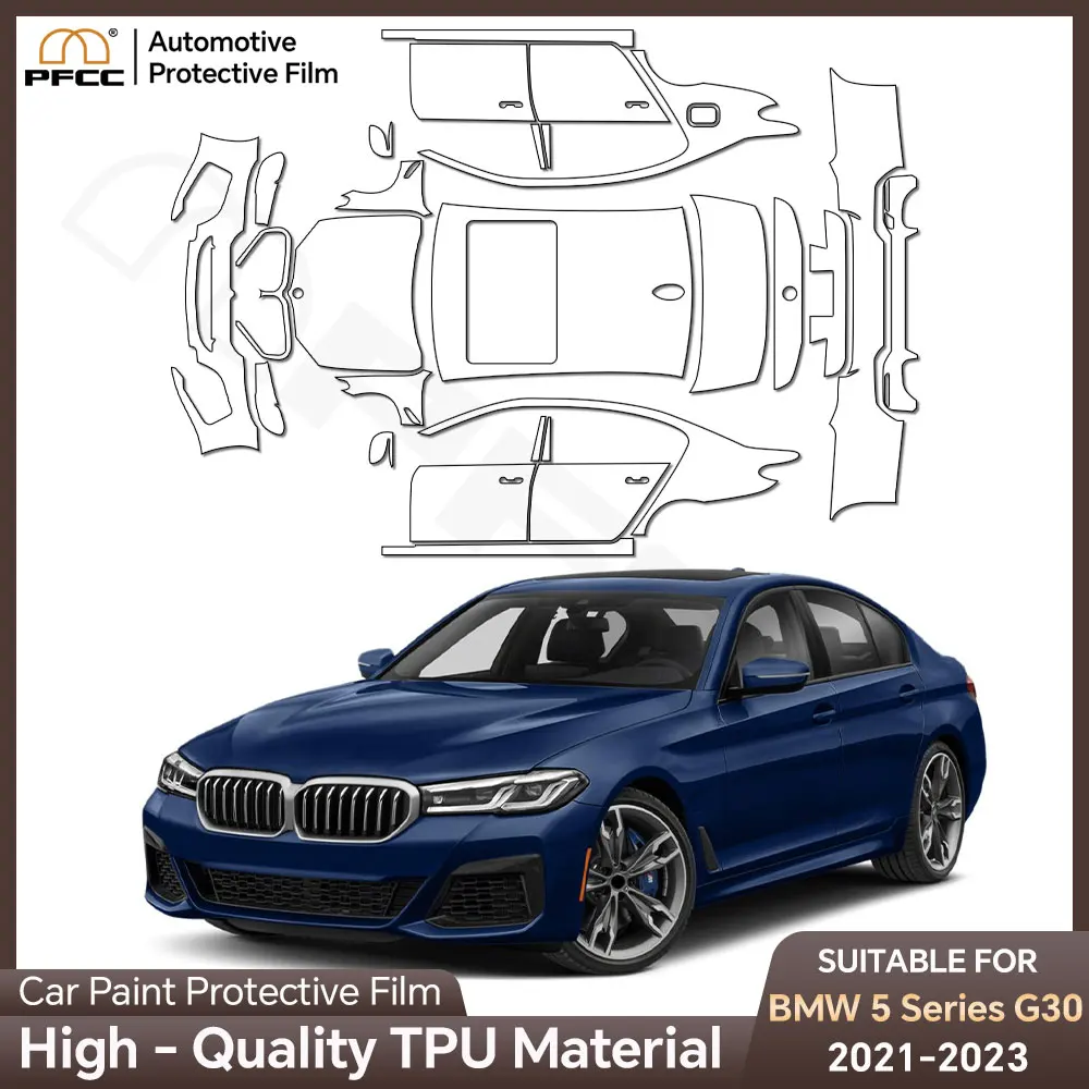 

PPF TPU for BMW 5 Series G30 M Sport 2021 2022 2023 Paint Protection Film Precut Car Sticker Clear Kit Bra Transparent.