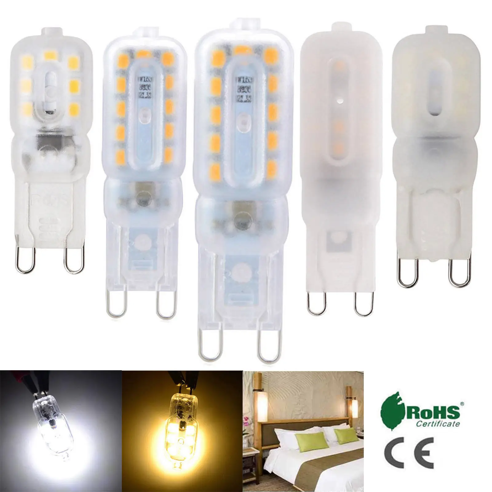 

620Pcs G9 LED Light Bulbs 5W 220V Spotlights 2835 Dimmable Bright Home Chandelier Lamps Replace 40W Halogen Ampoule