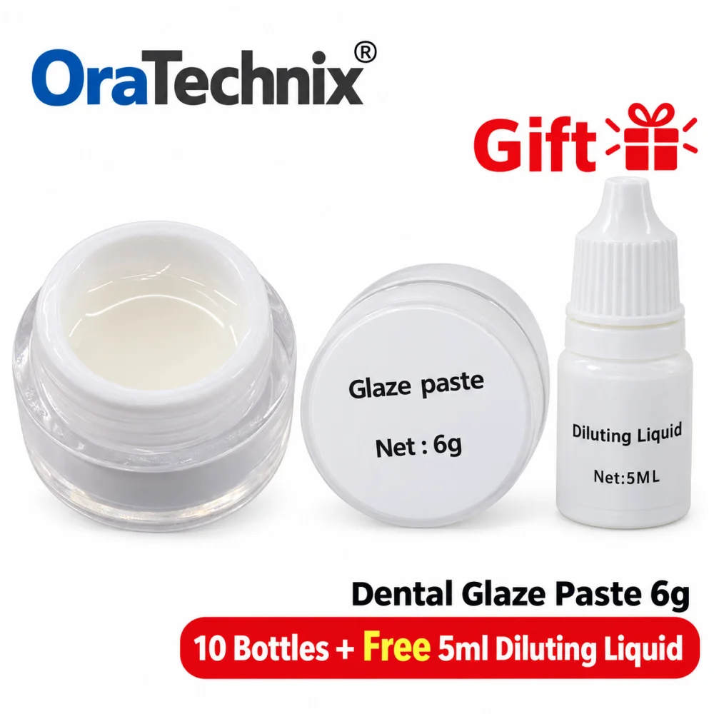 6g Dental Glaze Paste Diluent Liquid for Zirconia Ceramics Stains Low Temperature  Universal Coloring Porcelain Cad Cam Material