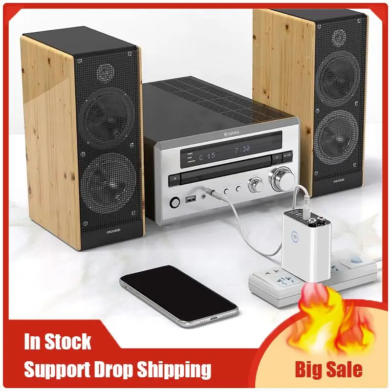 최고 상품 2-In-1 Bluetooth 송신기 수신기 벽 다기능 플라스틱 Bluetooth 오디오 어댑터(원격 미국 플러그 포함)