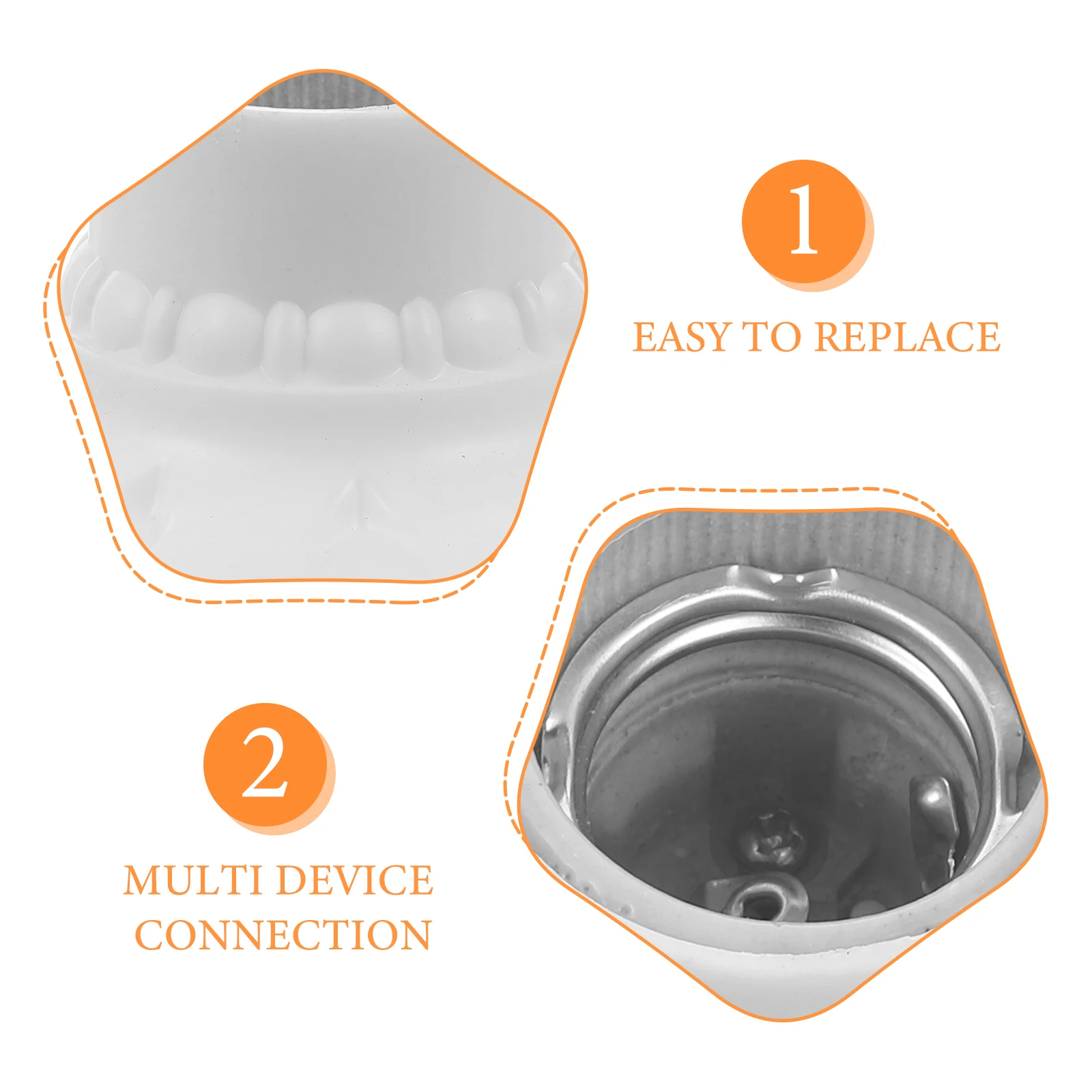 

10pcs Ceramic Light Bulb Socket E27 Lamp Base Replacement Household Light Socket Parts Pendant Lamp Holder Leak Proof Lighting