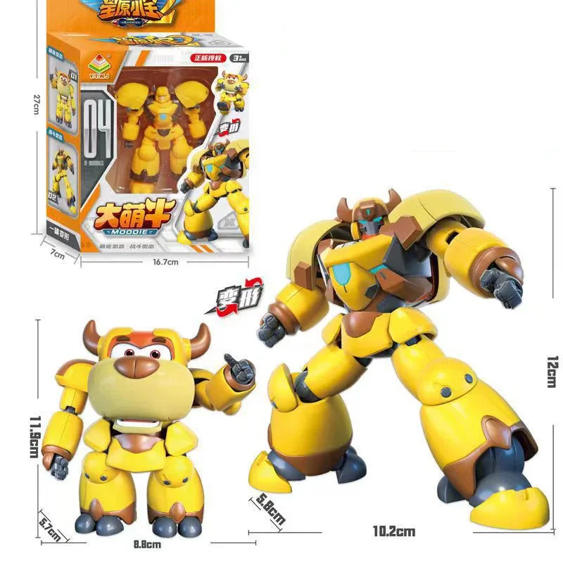 Nuovo regalo di festa giocattolo per bambini robot di trasformazione di azioni anime