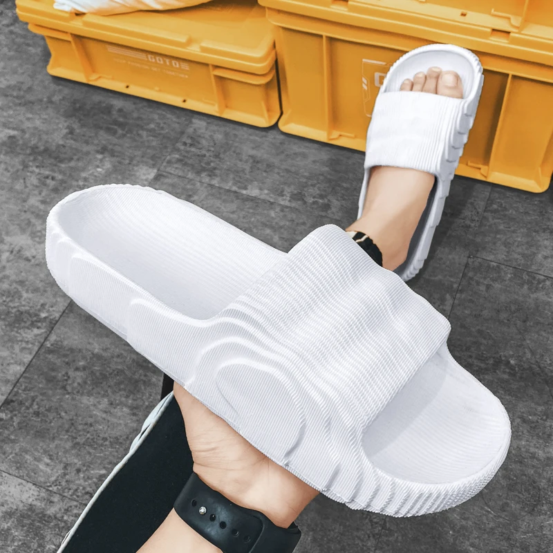 نمط جديد الوجه يتخبط للرجال والنساء في الصيف سميكة سوليد الشاطئ الأزواج الحمام عدم الانزلاق في الهواء الطلق النعال الرياضية غير رسمية #4