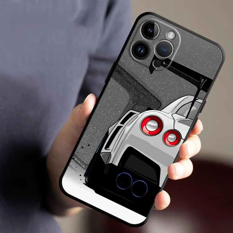 حافظة هاتف سوداء ناعمة لهاتف جوجل بيكسل 9 برو XL 9a 7a 7 Pro 6a 8 Pro 8a 6 Pro JDM نصف السيارة #5