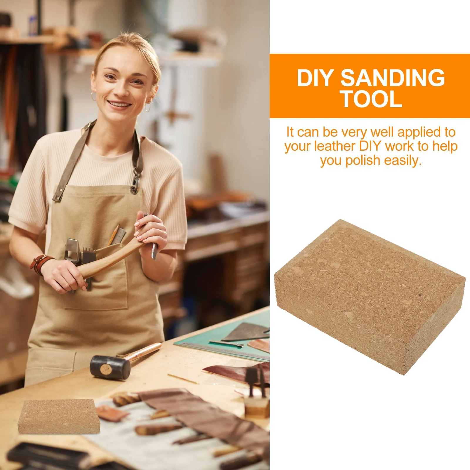 บล็อกกระดาษทรายไม้เนื้ออ่อน 1 ชิ้น ทรงสี่เหลี่ยมมุมเอียง สำหรับงาน DIY ขัดเงา อุปกรณ์เสริมสำหรับยึดกระดาษทราย