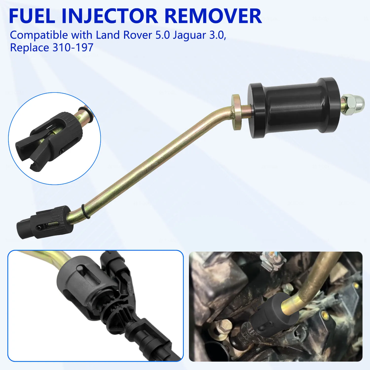 Fuel Injector Removal and Installation Tool, and Injector Seal Tool, for Jaguar Land Rover Petrol Engines - OEM 310-197